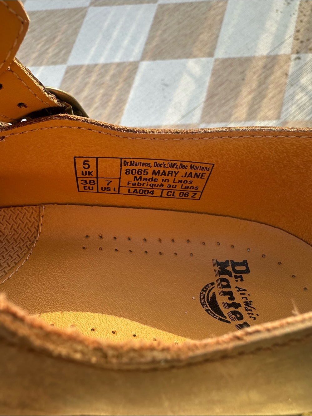 Dr. Martens Crazy Horse Leather Mary Jane Shoes Size 7 - Picture 8 of 8